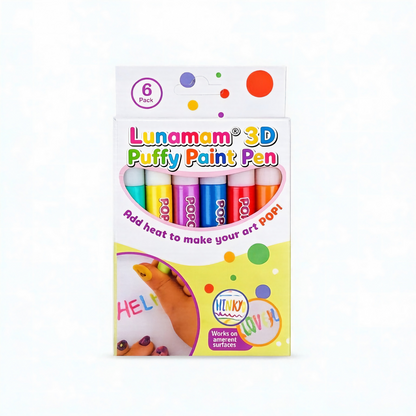 Lunamam® 3D Puffy Paint Pen – Fun DIY Art Marker for Creative Decorations