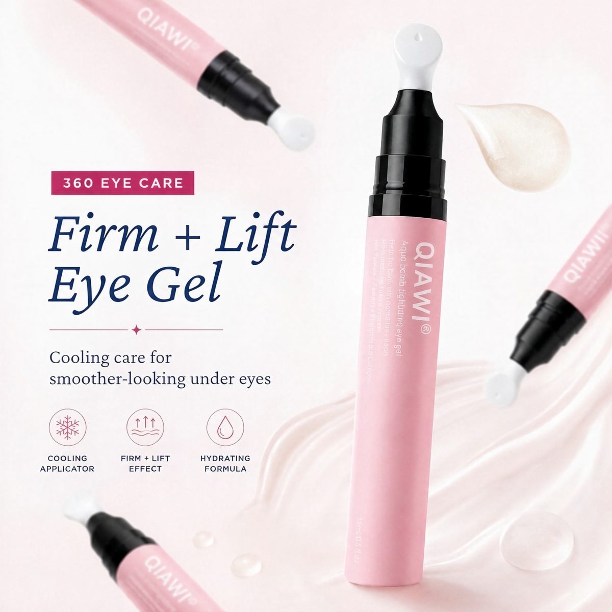 QIAWI® Water Gel Eye Serum – Long-Lasting Hydration & Nourishing Eye Care