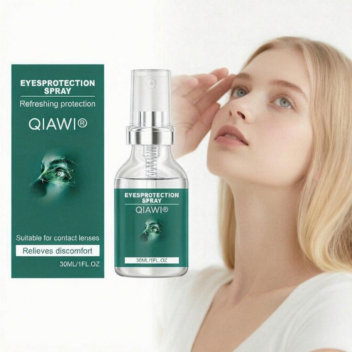 QIAWI® Eye Protection Spray – Refreshing Eye Mist for Long-Lasting Hydration & Daily Eye Comfort