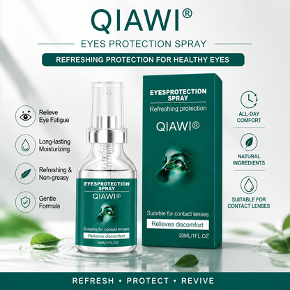 QIAWI® Eye Protection Spray – Refreshing Eye Mist for Long-Lasting Hydration & Daily Eye Comfort